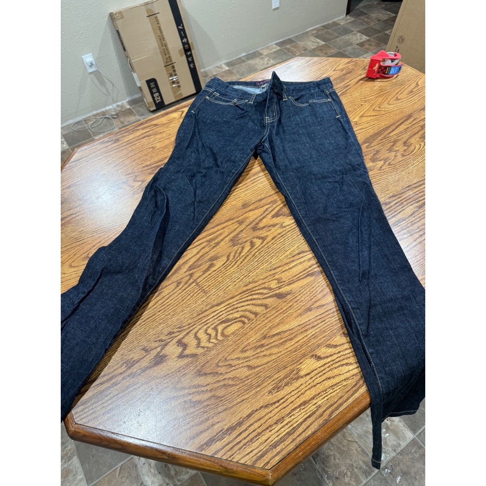 Tommy Hilfiger Womens Straight Leg Jeans Dark Wash Indigo Blue Size 10R